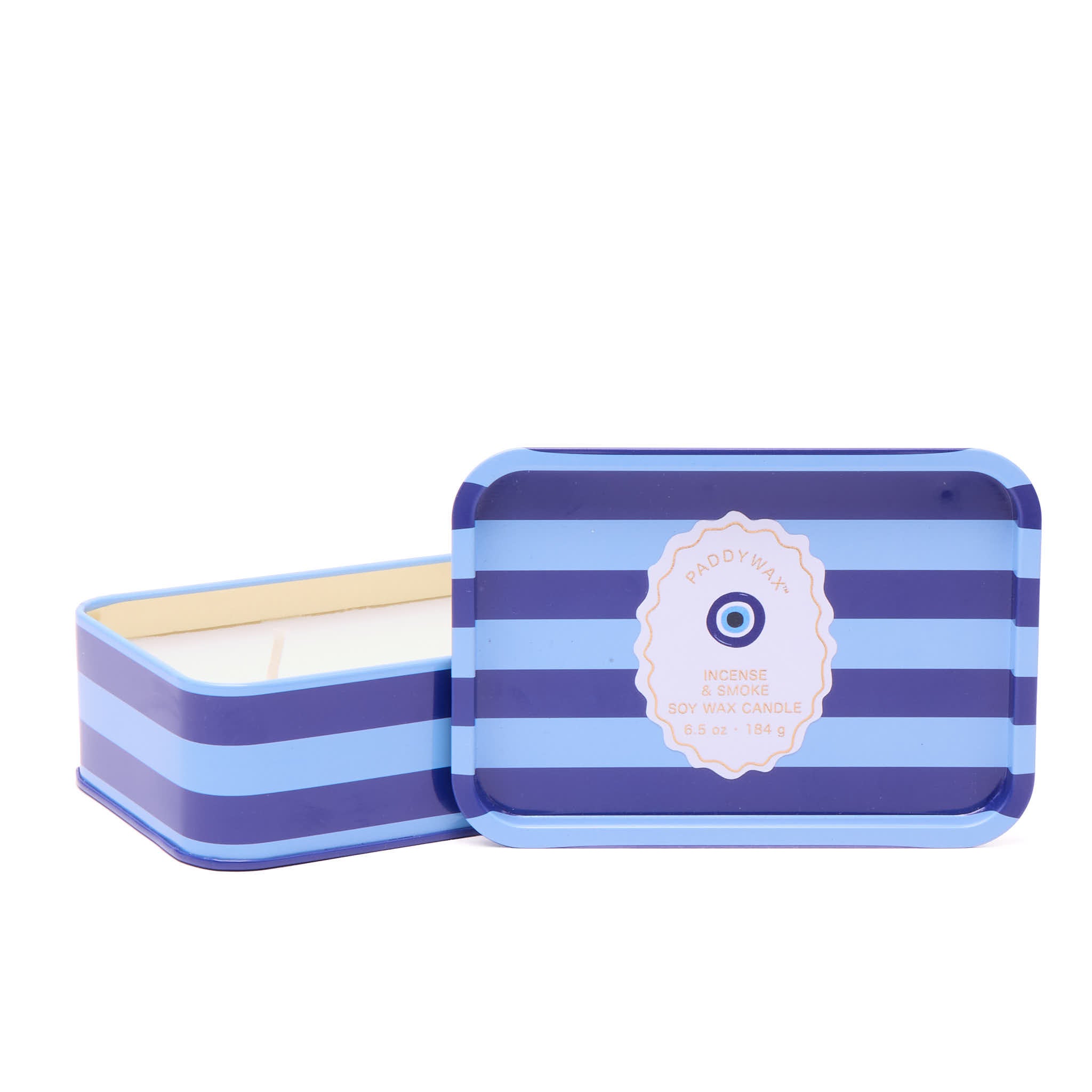 Eye Printed Tin Candle