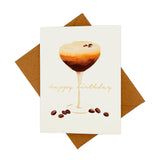 Espresso Martini Birthday Card