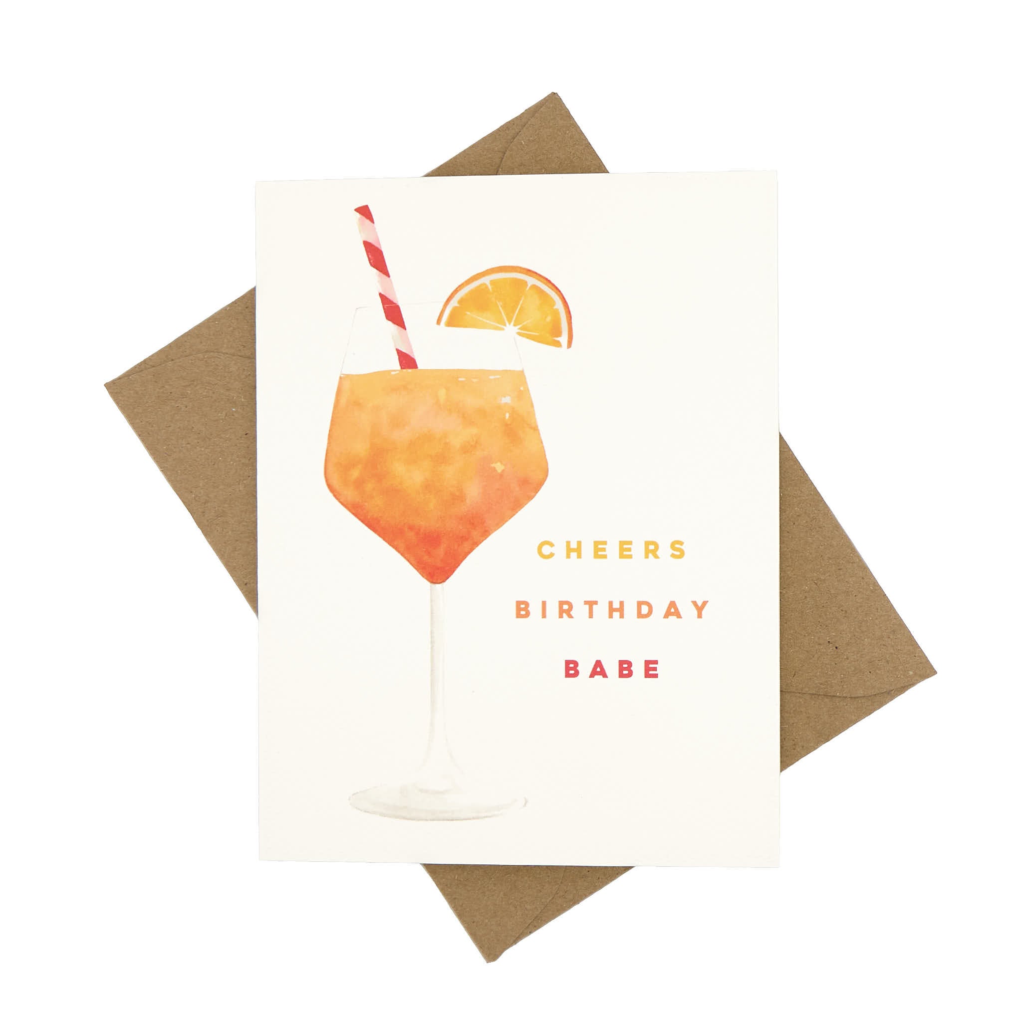Aperol Spritz Birthday Card