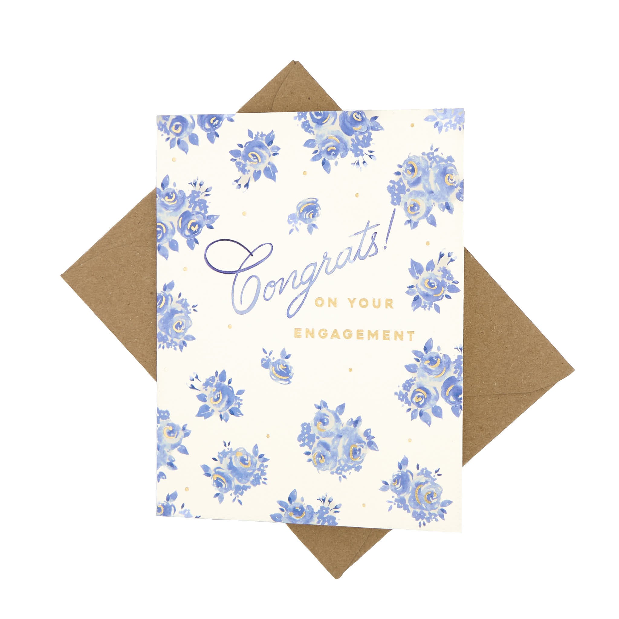 French Blue Engagement Card