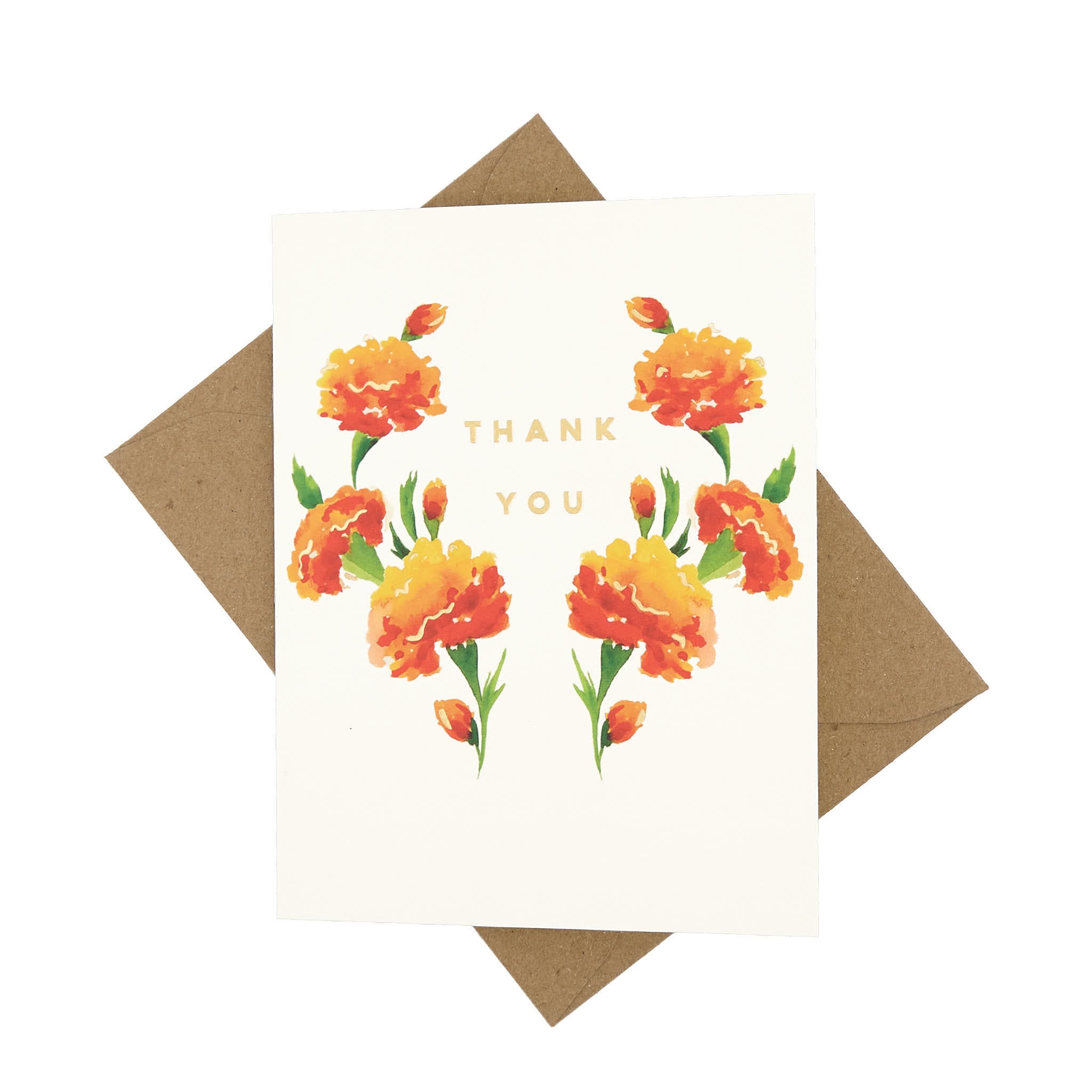 Marigold Thank You Card