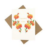 Marigold Thank You Card