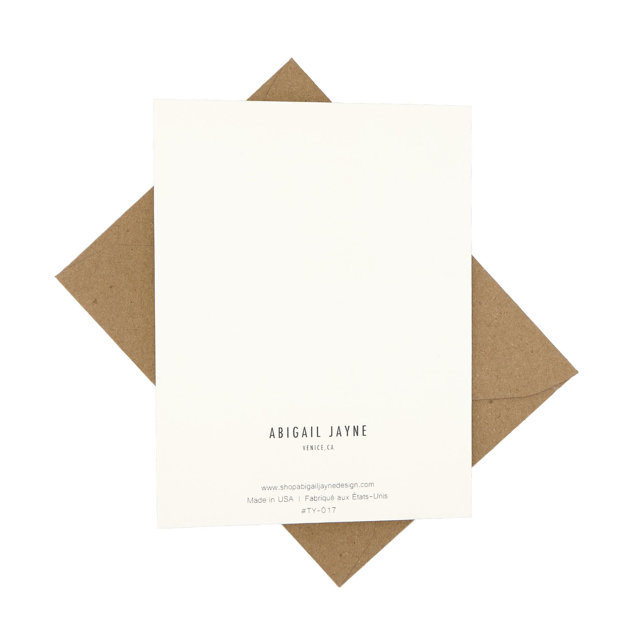 Marigold Thank You Card