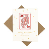 Queen of Hearts Birthday Card