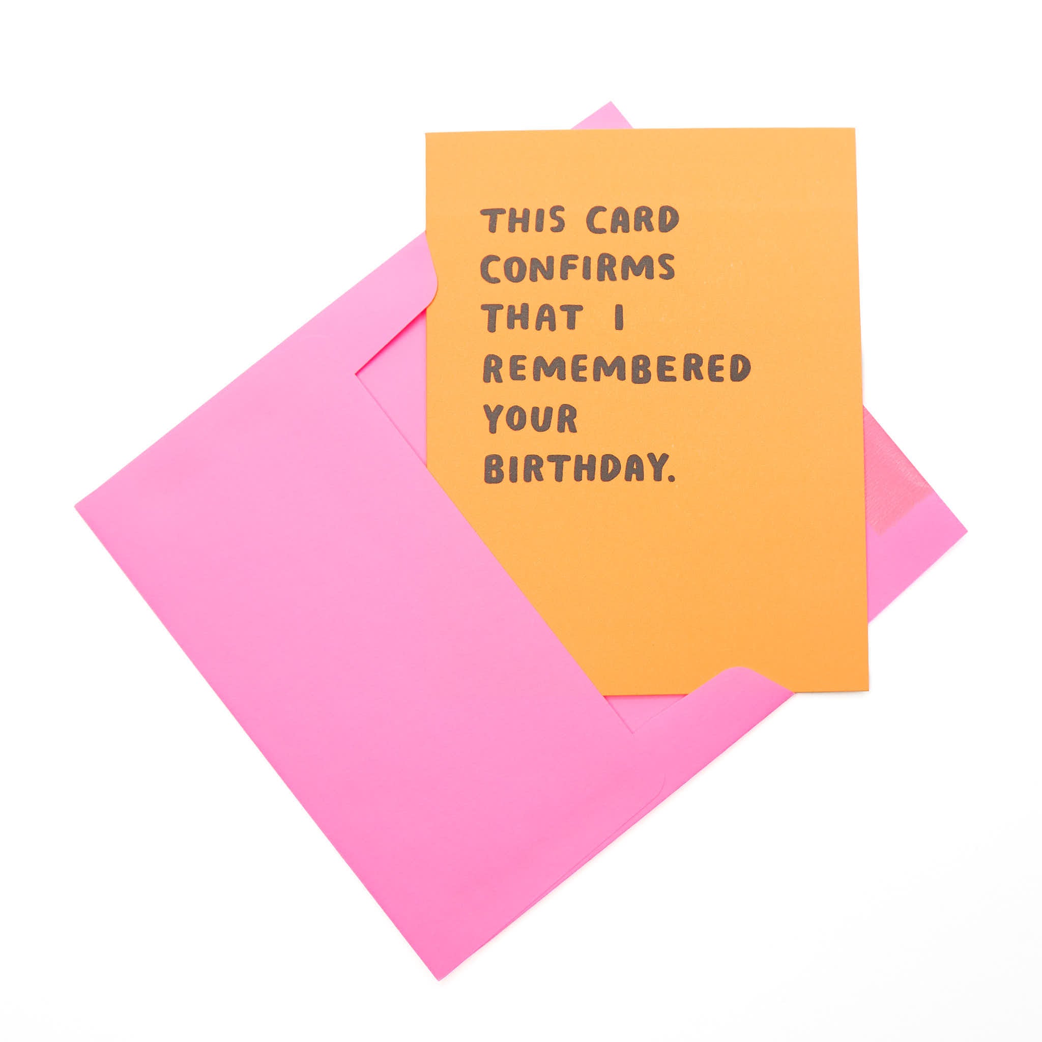 Confirmed Birthday Card