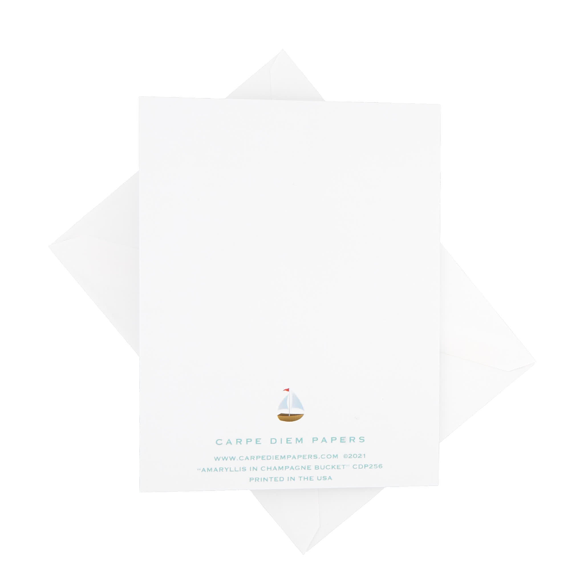 Amaryllis in Champagne Bucket Card