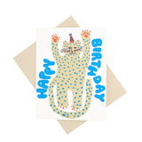 Party Cheetah Birthday Card