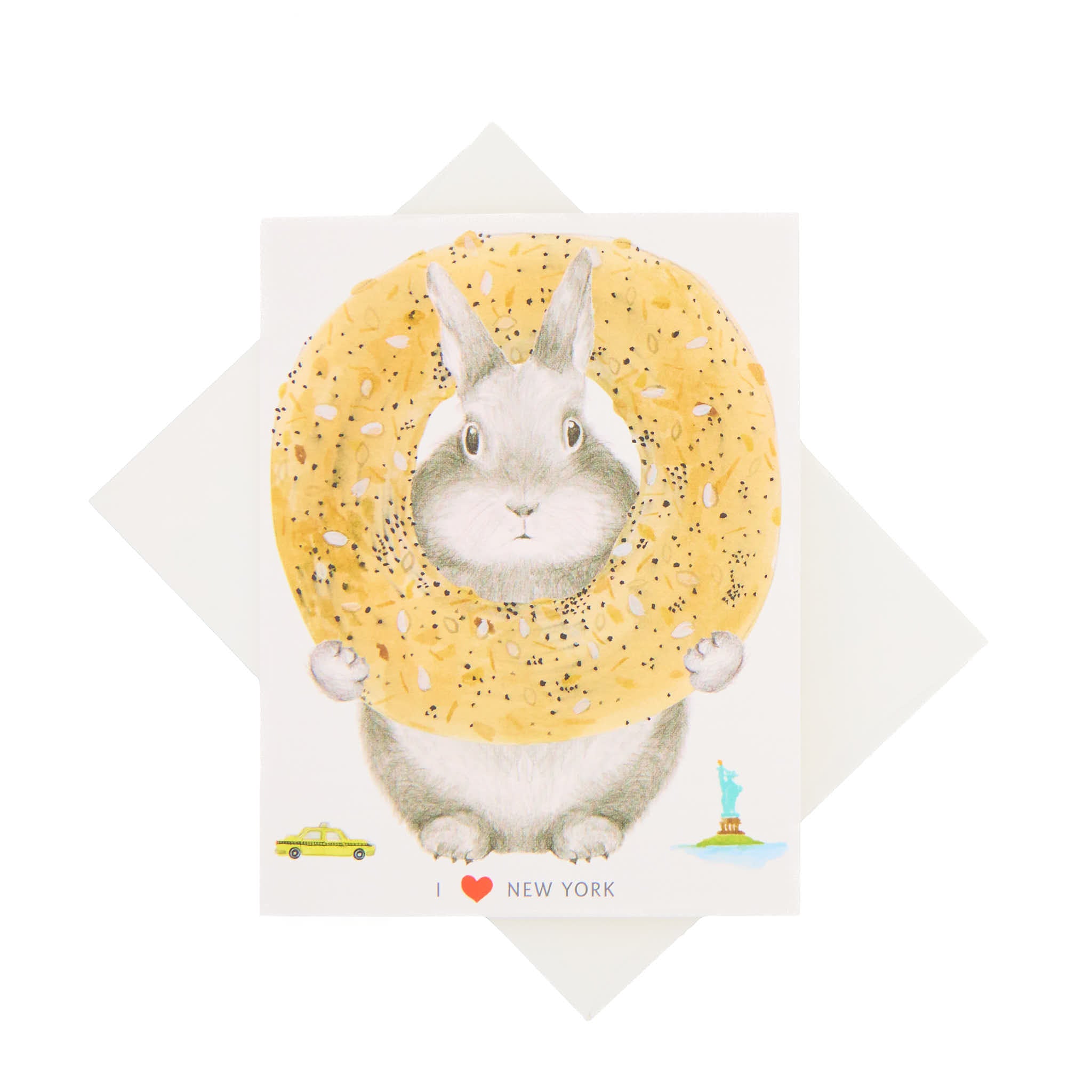 I Heart New York Bunny Card