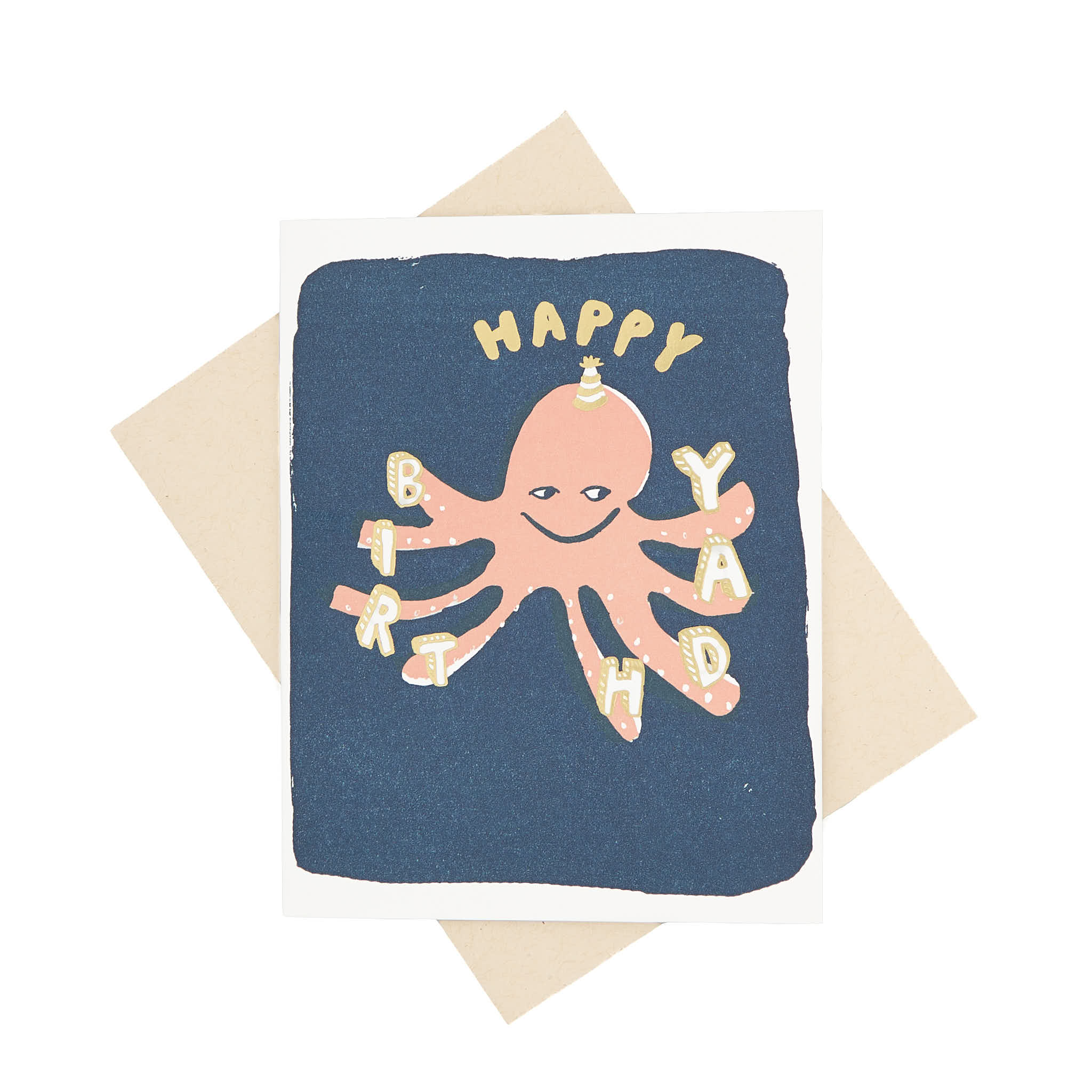 Octopus Birthday Card