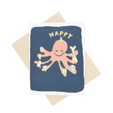 Octopus Birthday Card