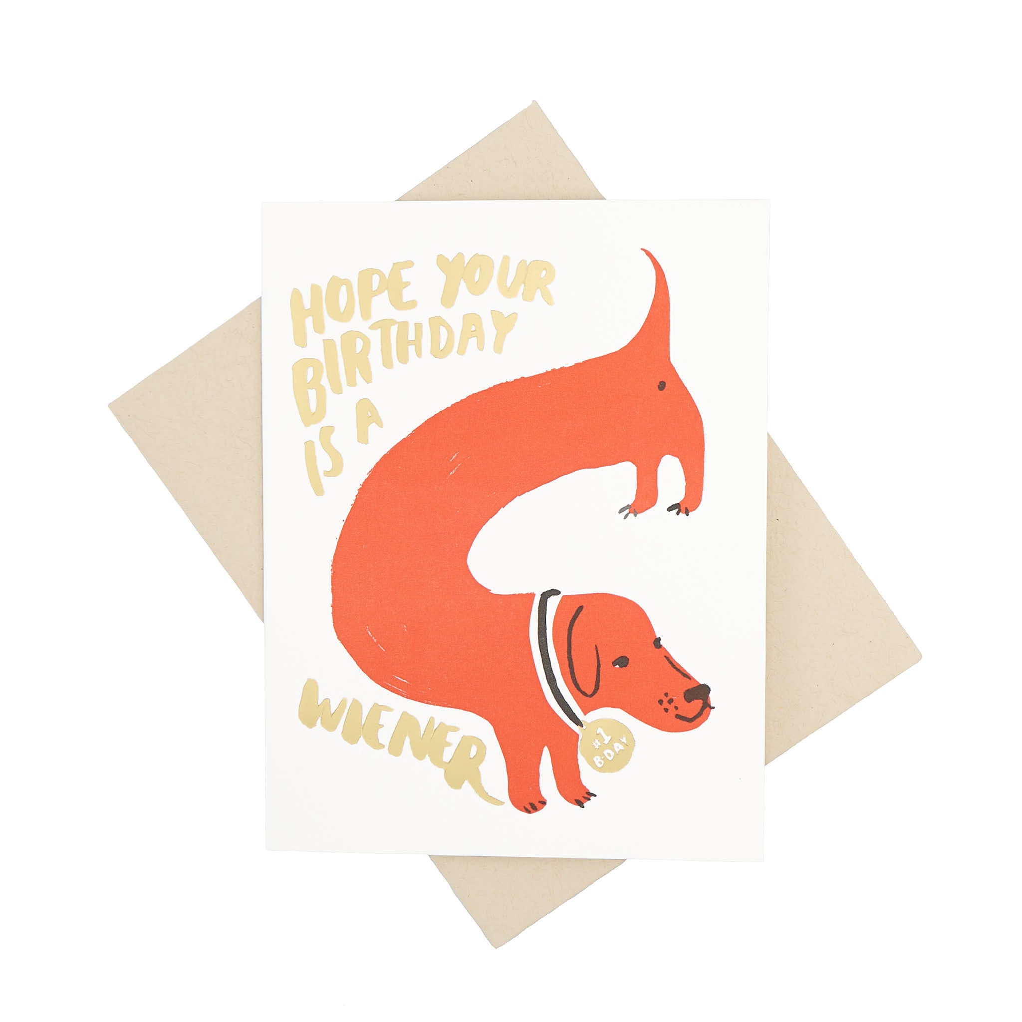 Wiener Dog Card