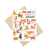 Purr-fect Birthday Card