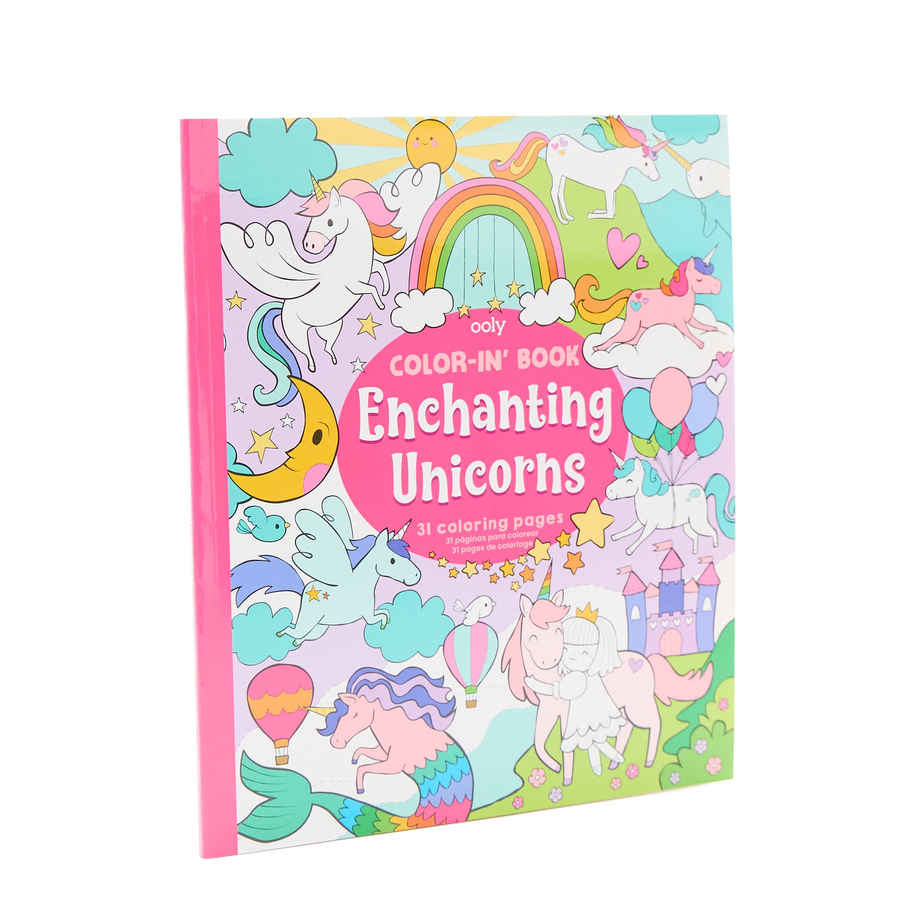 Enchanting Unicorns Color-In Book
