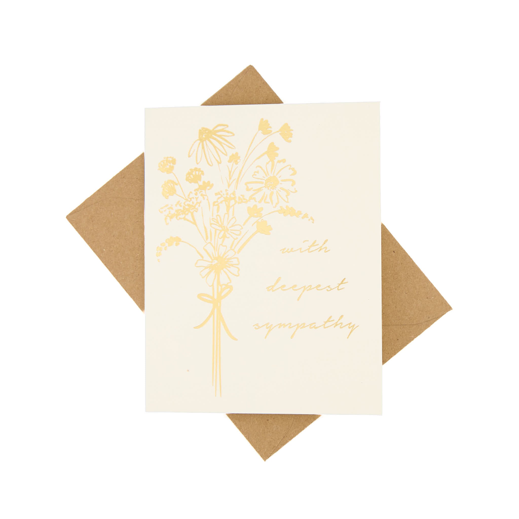 Bouquet Sympathy Card