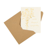 Bouquet Sympathy Card