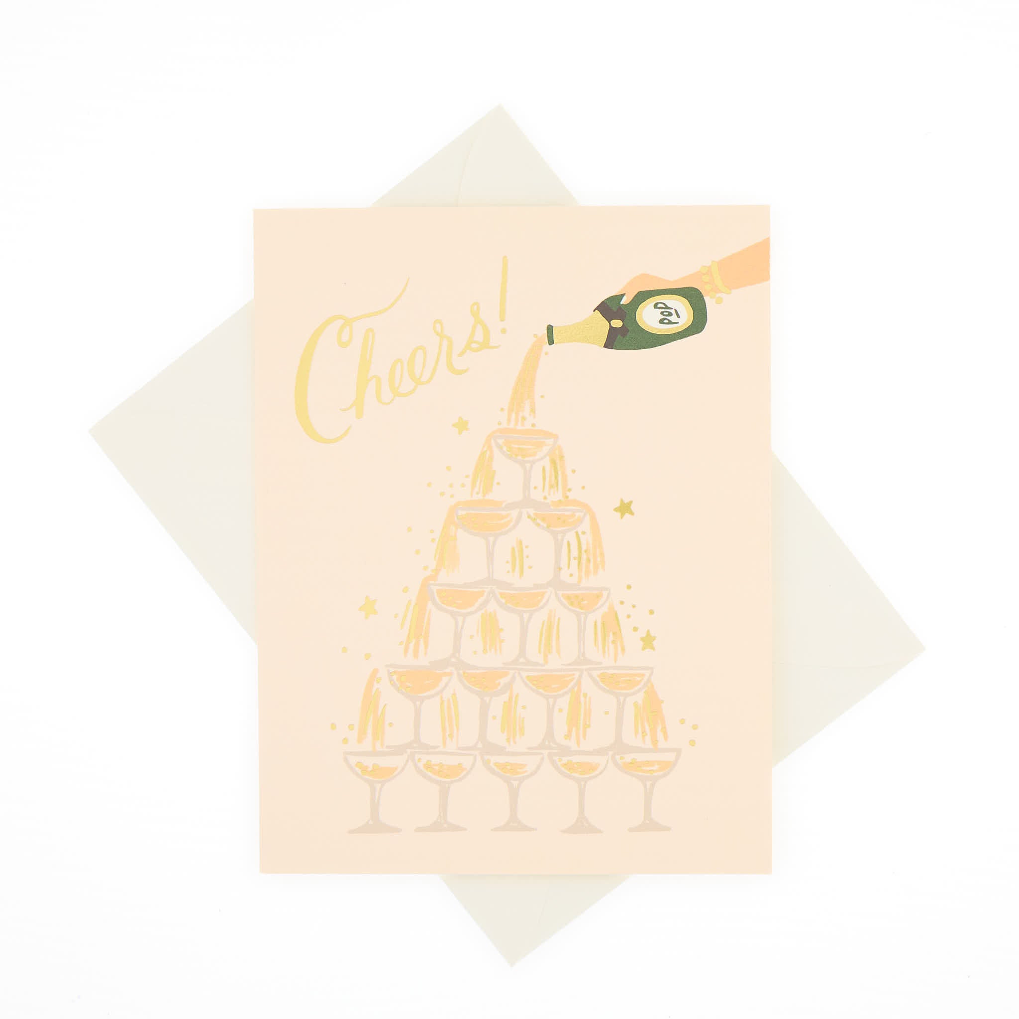 Champagne Tower Card