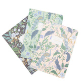 Assorted Set of 3 Peacock Notebooks