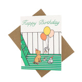 Fire Escape Birthday Party Card