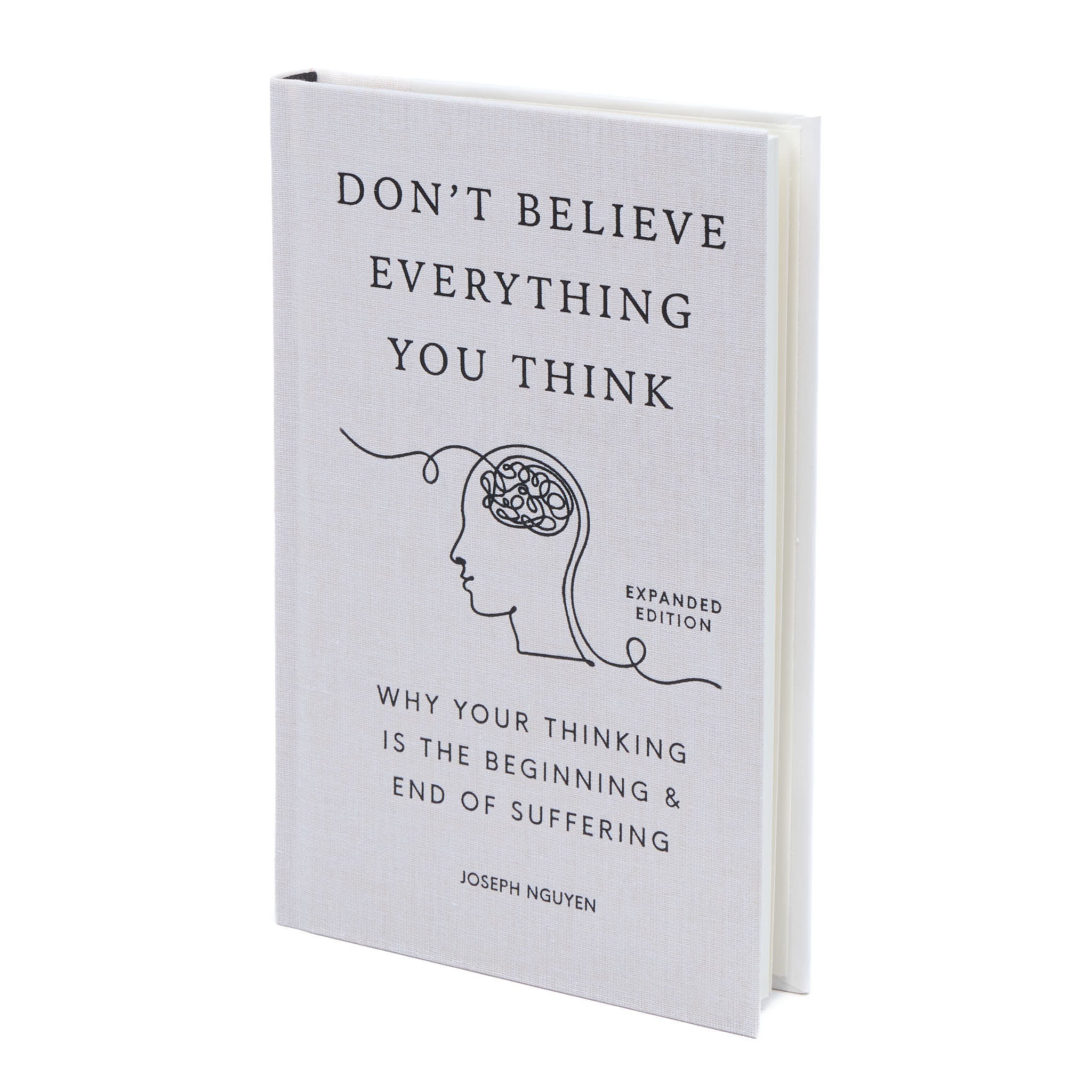 Book cover for 'Don't Believe Everything You Think' by Joseph Nguyen.