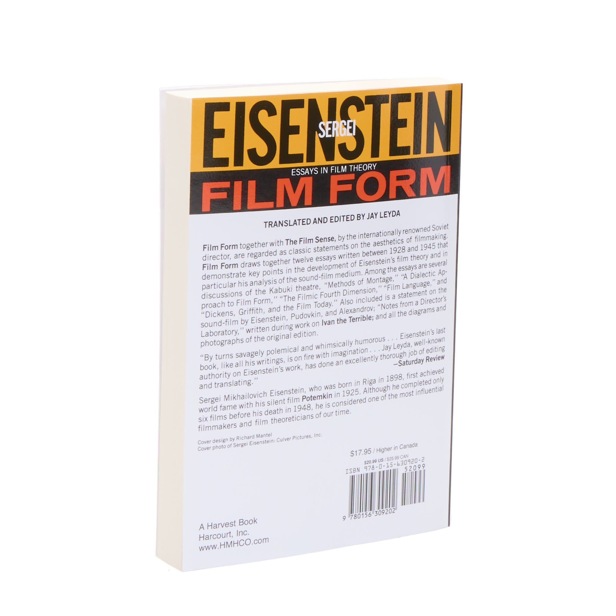 Film Form: Essays in Film Theory
