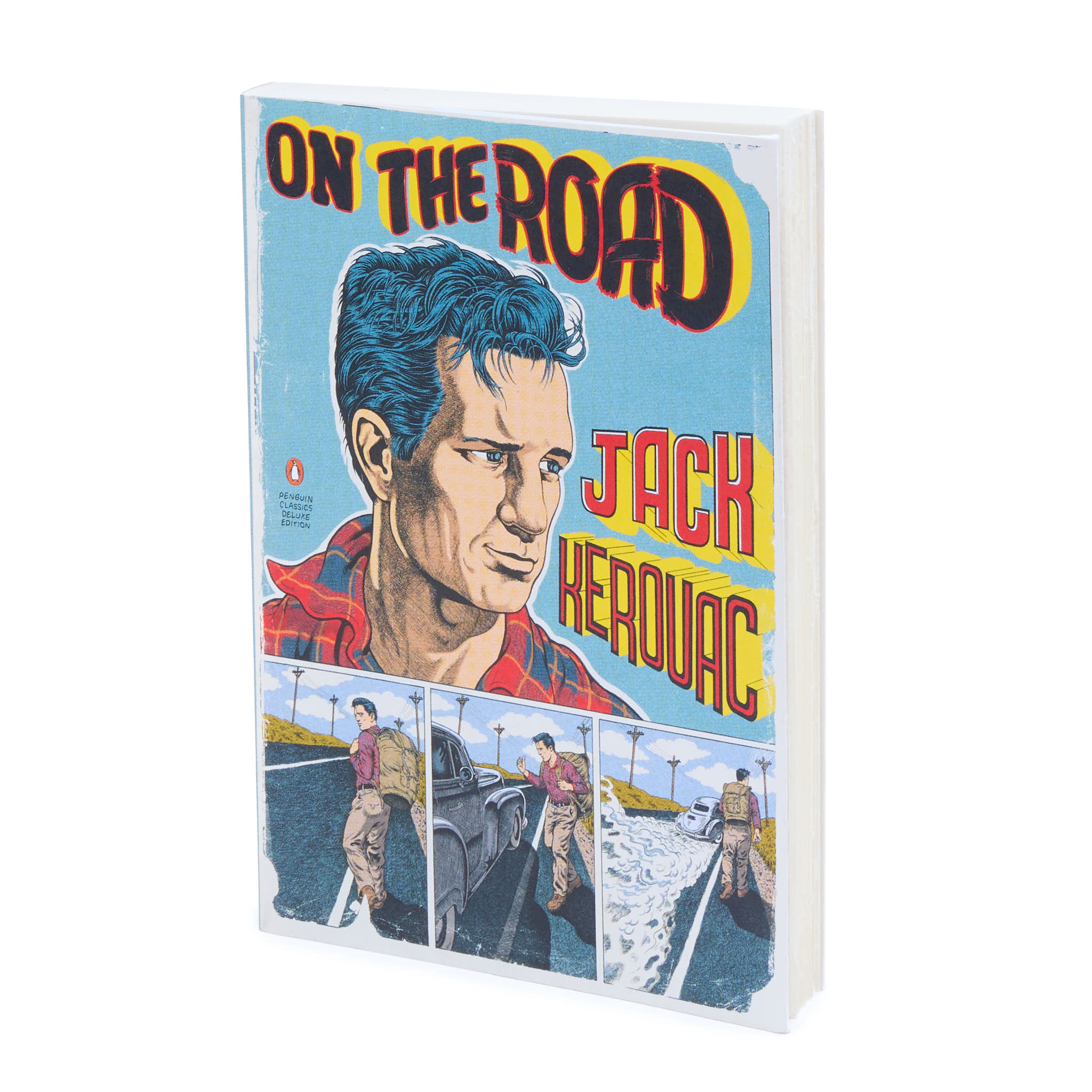 Book cover of 'On the Road' by Jack Kerouac.