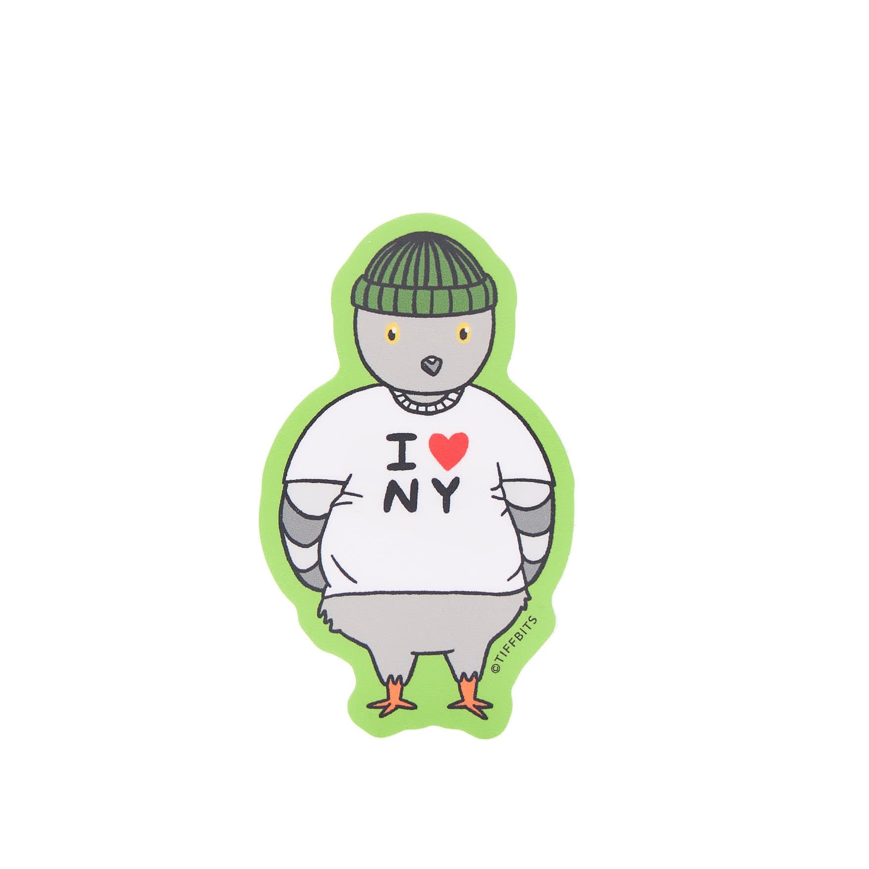 I Heart NY Pigeon Sticker